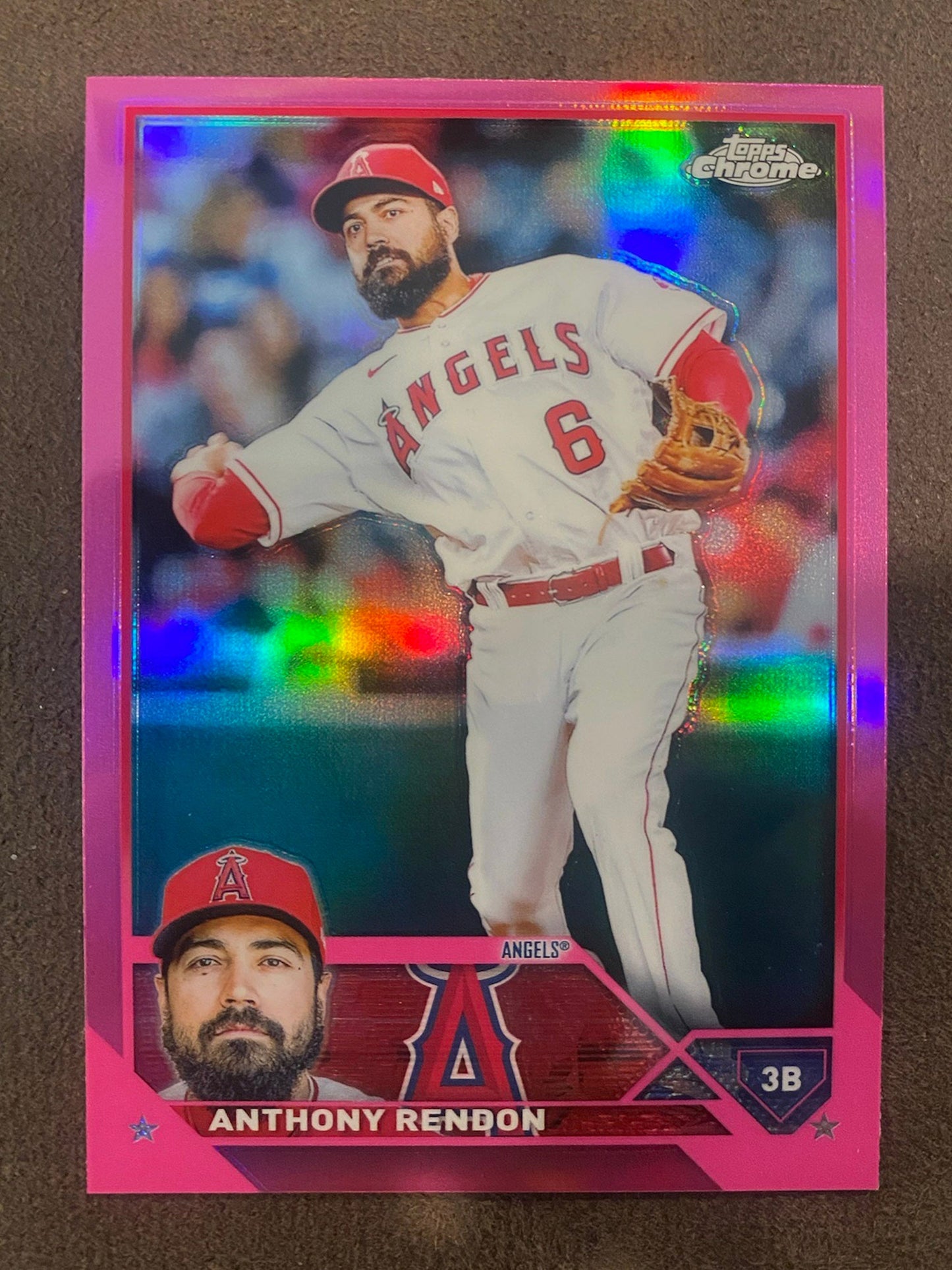 Anthony Rendon - 2023 Topps Chrome - Pink Refractors - Angels