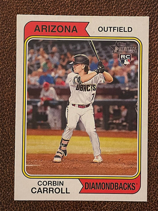 Corbin Carroll - 2023 Topps Heritage - Base Rookie - Diamondbacks