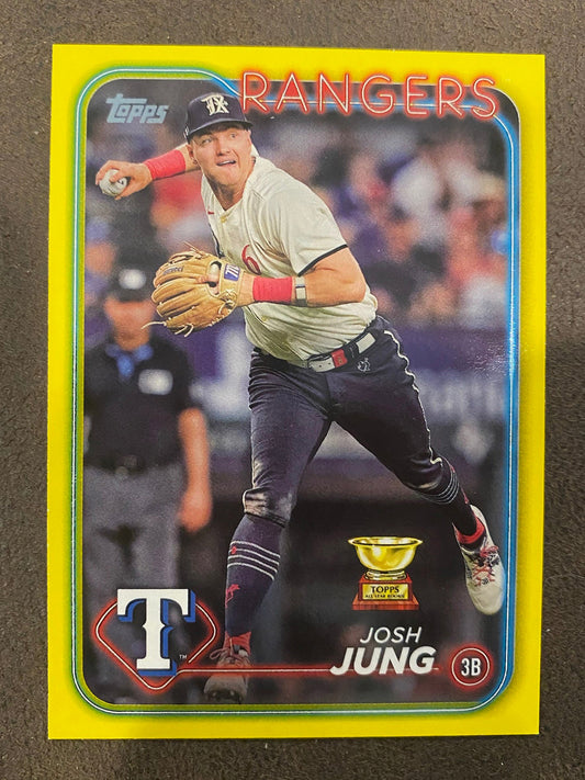 Josh Jung - 2024 Topps Series 2 - Yellow Parallels - Rangers