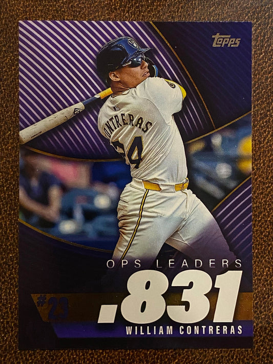 William Contreras - 2025 Topps Series 2 - OPS Leaders Insert - Brewers