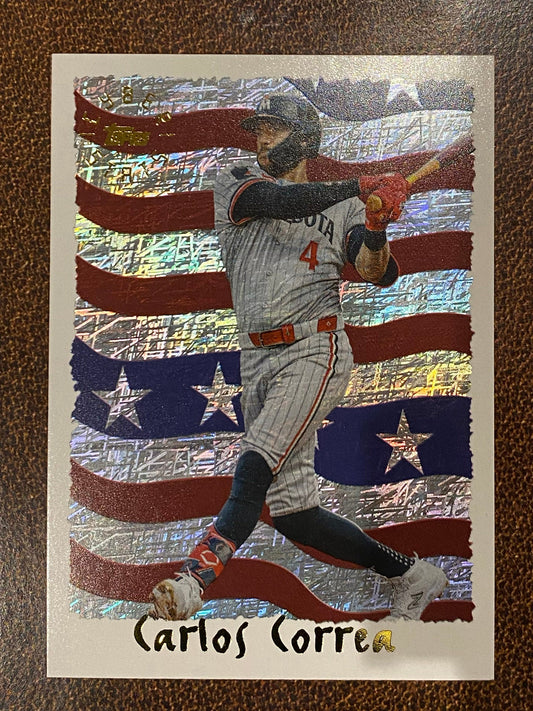 Carlos Correa - 2025 Topps Archives - Cyberstats Insert - Twins