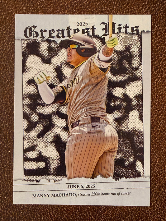 Manny Machado - 2026 Topps Series 1 - Greatest Hits Insert - Padres