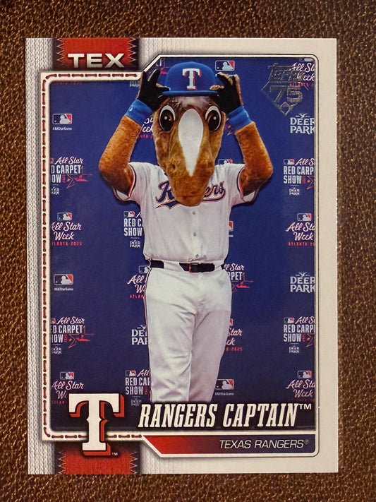 Rangers Captain - 2026 Topps Series 1 - Mascots Insert - Rangers