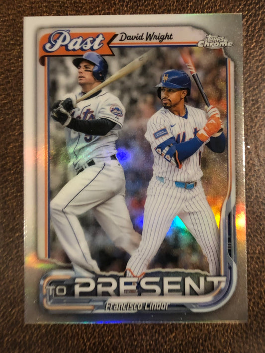 Francisco Lindor - 2026 Topps Chrome - Past to Present Insert - Mets