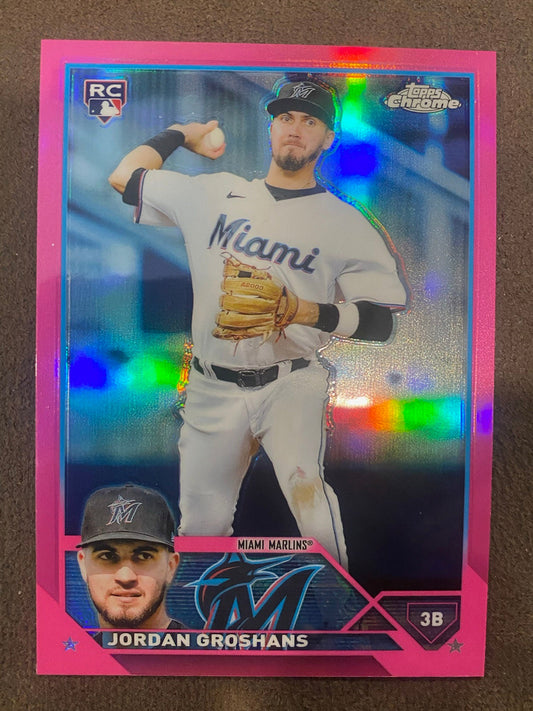 Jordan Groshans - 2023 Topps Chrome - Pink Refractors - Marlins