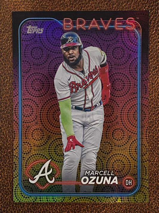 Marcell Ozuna - 2024 Topps Series 2 - Holiday Parallel - Braves