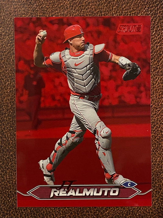 J.T. Realmuto - 2024 Topps Stadium Club - Red Foil - Phillies