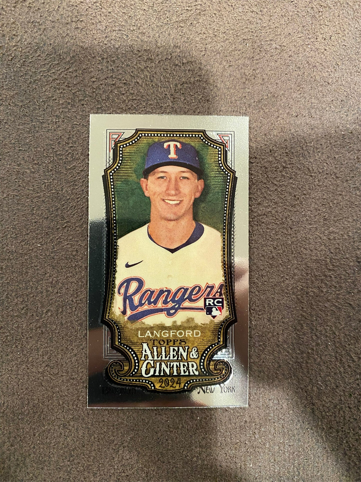 Wyatt Langford - 2024 Allen & Ginter - Mini Chrome - Rangers