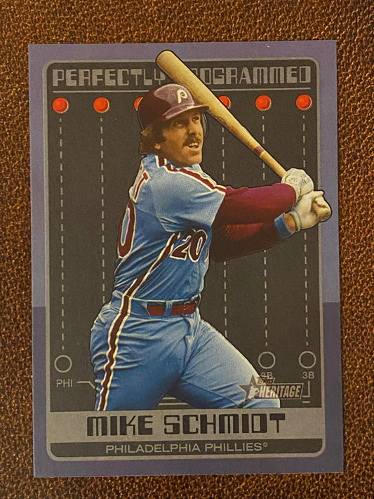Mike Schmidt - 2024 Topps Heritage High Number - Perfectly Programmed - Phillies