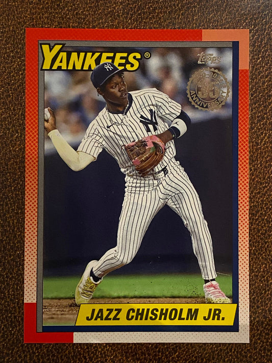 Jazz Chisholm Jr. - 2025 Topps Series 2 - 1990 Insert - Yankees