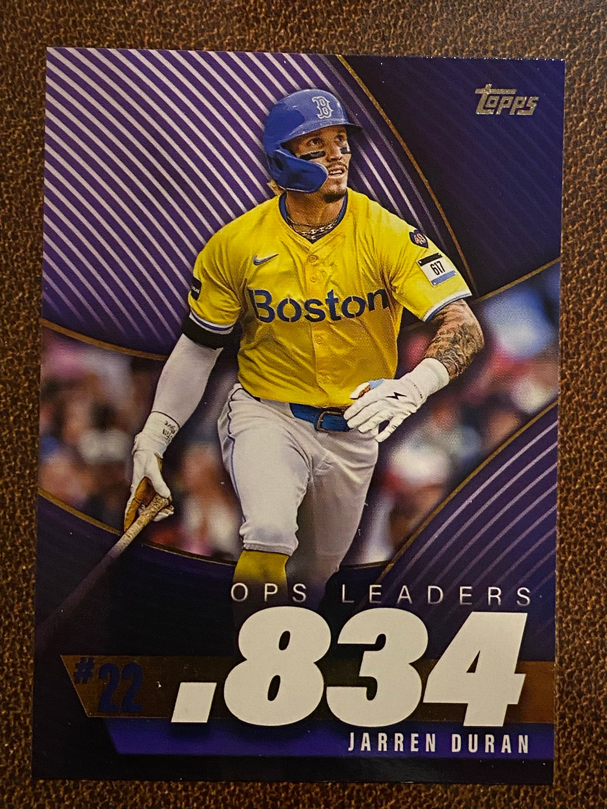 Jarren Duran - 2025 Topps Series 2 - OPS Leaders Insert - Red Sox ...