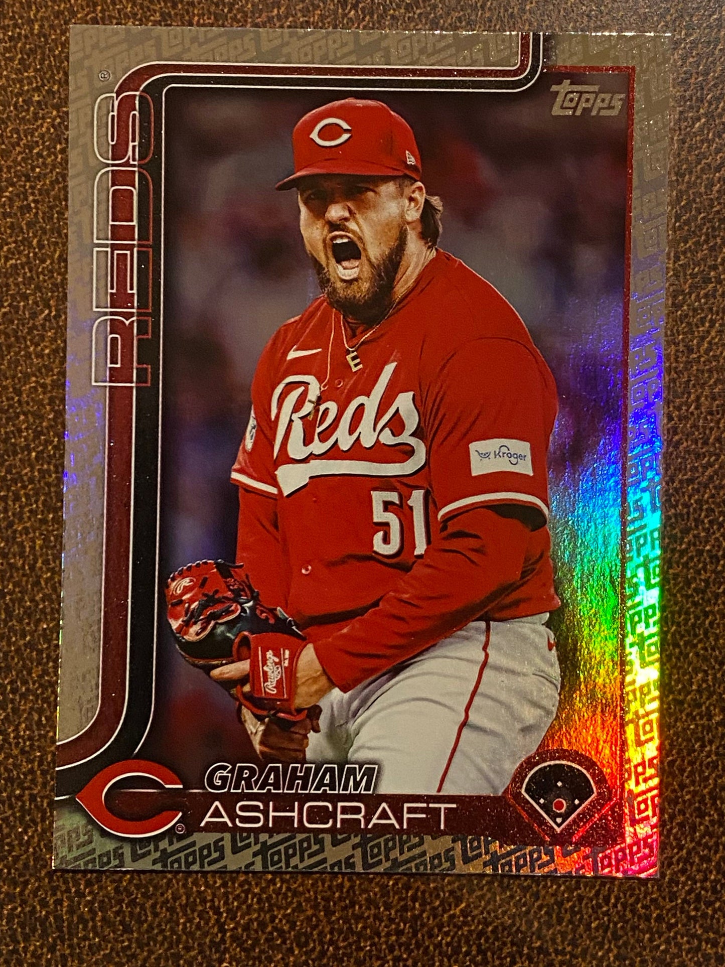 Graham Ashcraft - 2025 Topps Series 2 - Fanatics Exclusive Topps Foil Border - Reds