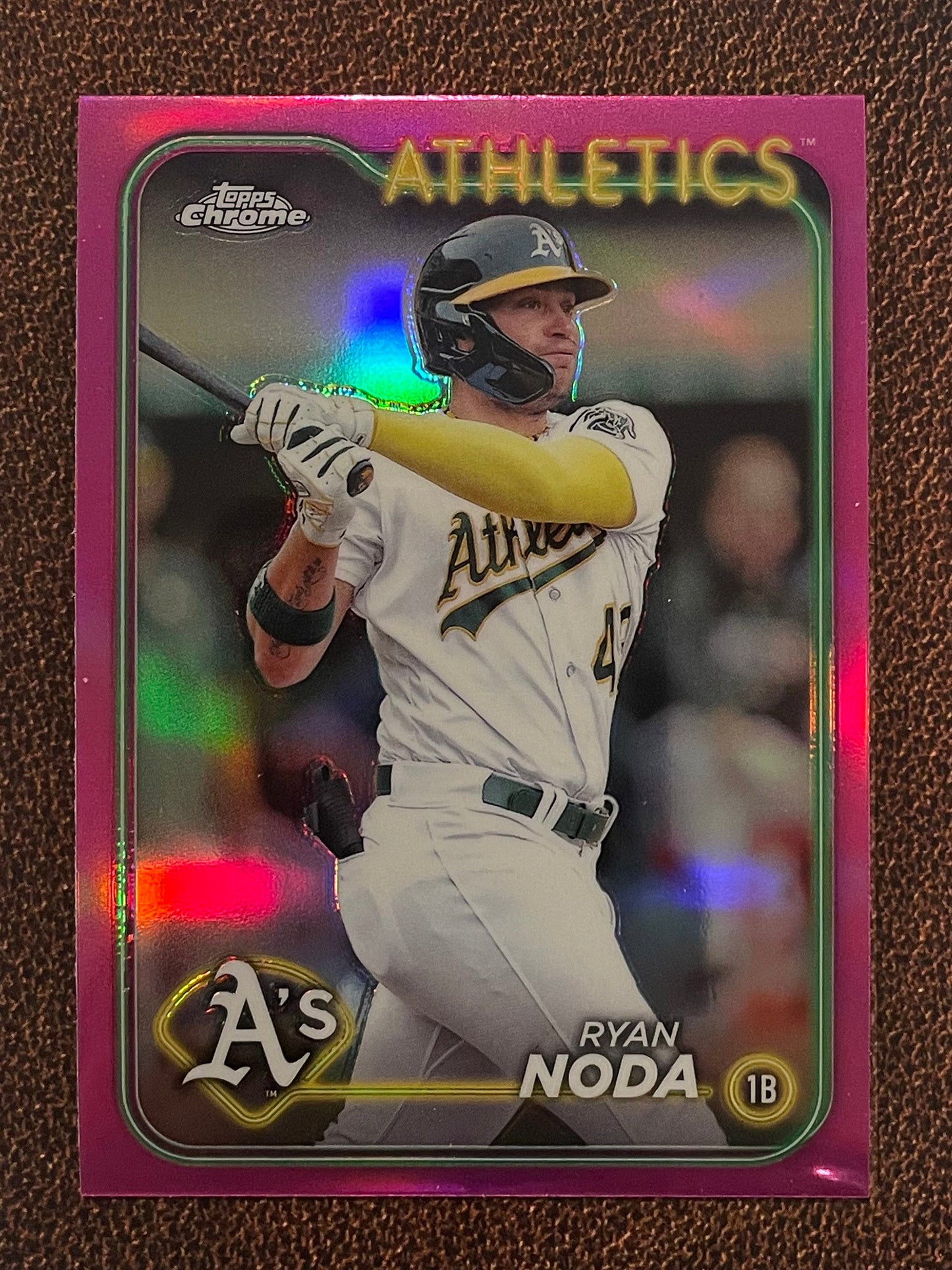 Ryan Noda - 2024 Topps Chrome - Pink Refractor - Athletics