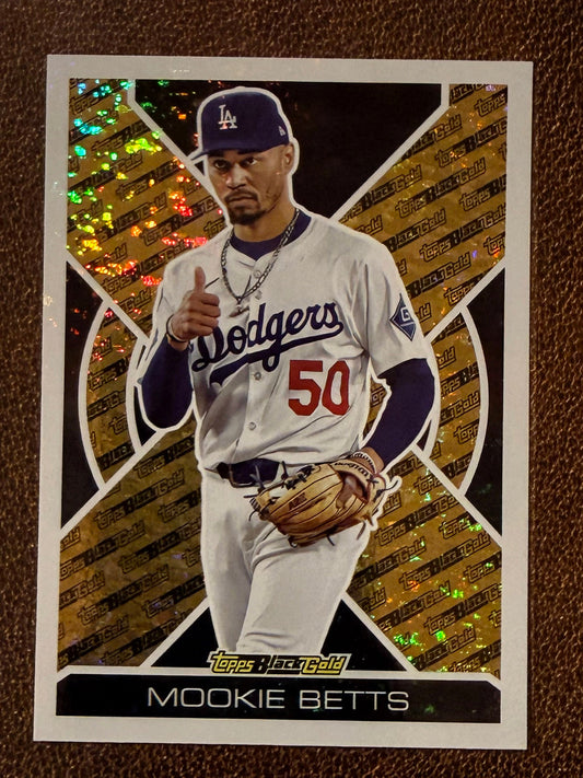 Mookie Betts - 2025 Topps Update - Black Gold Insert - Dodgers