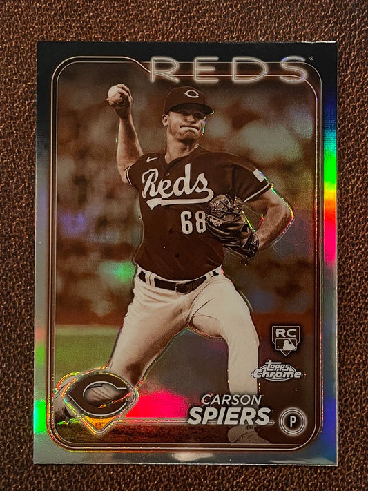 Carson Spiers - 2024 Topps Chrome - Sepia Refractor - Reds