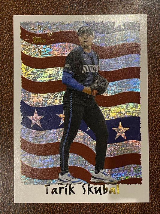 Tarik Skubal - 2025 Topps Archives - Cyberstats Insert - Tigers