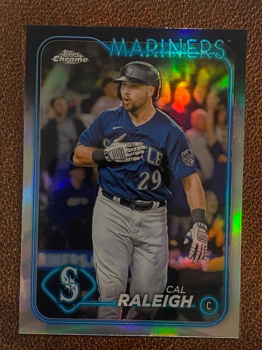 Cal Raleigh - 2024 Topps Chrome - Refractor - Mariners