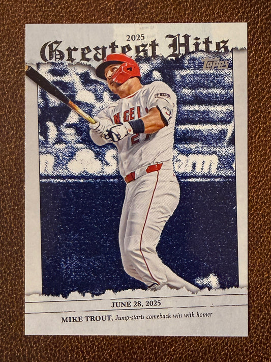 Mike Trout - 2026 Topps Series 1 - Greatest Hits Insert - Angels