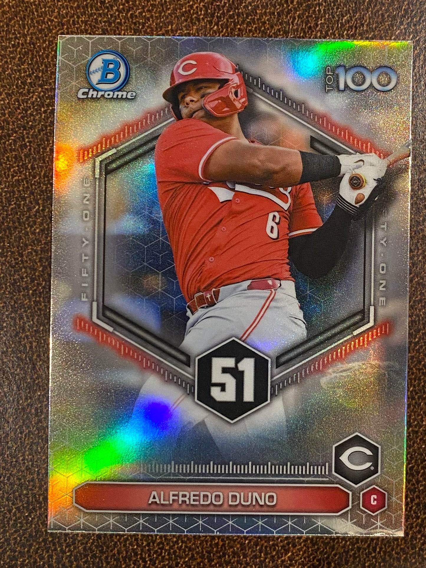 Alfredo Duno - 2026 Bowman - Scouts Top 100 Insert - Reds