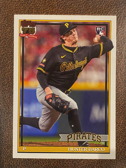 Hunter Barco - 2026 Topps Series 2 - 1991 Topps - Pirates