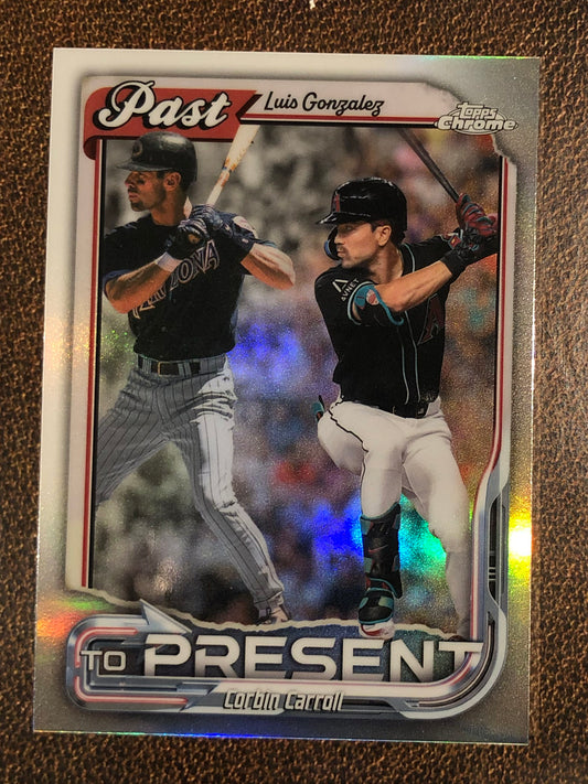 Corbin Carroll - 2026 Topps Chrome - Past to Present Insert - Diamondbacks