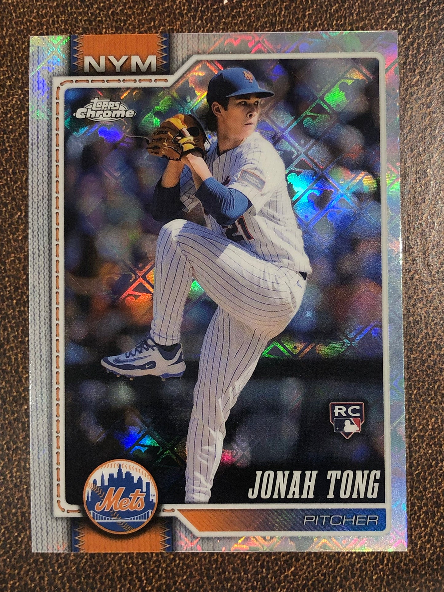 Jonah Tong - 2026 Topps Chrome Logofractor - Base Logofractor - Mets