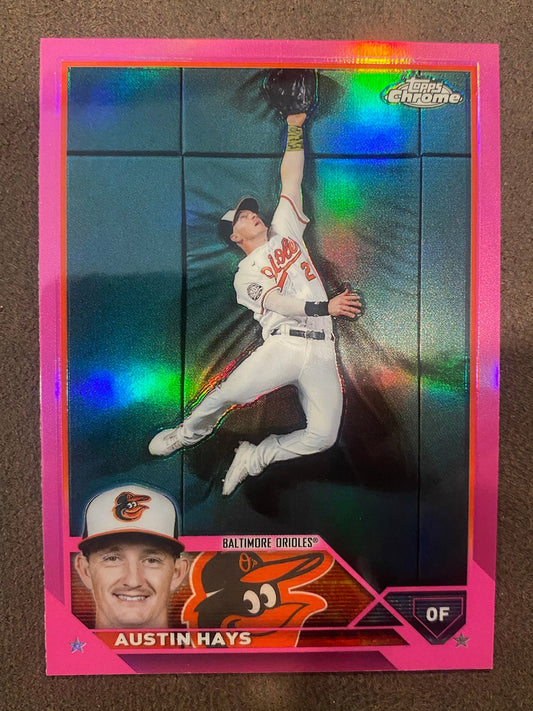 Austin Hays - 2023 Topps Chrome - Pink Refractors - Orioles