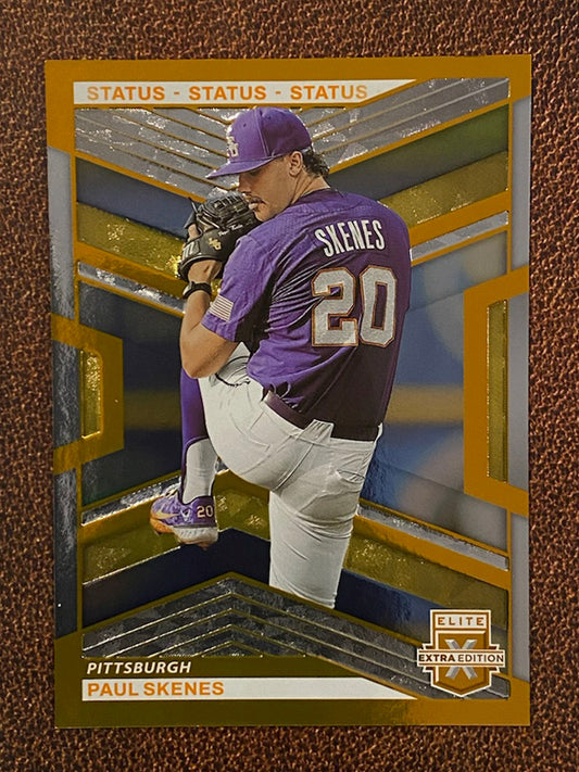 Paul Skenes - 2023 Elite Extra - Orange Status /275 - Pirates