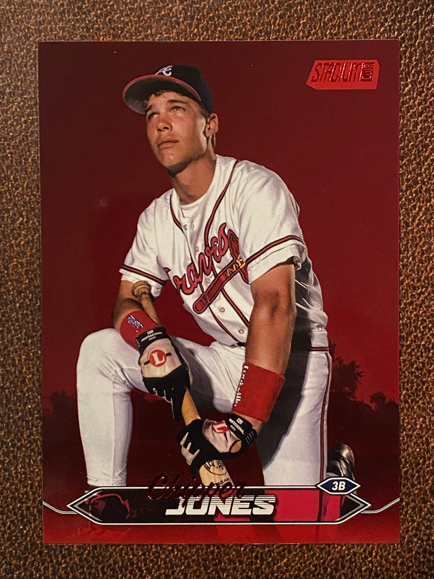 Chipper Jones - 2024 Topps Stadium Club - Red Foil - Braves