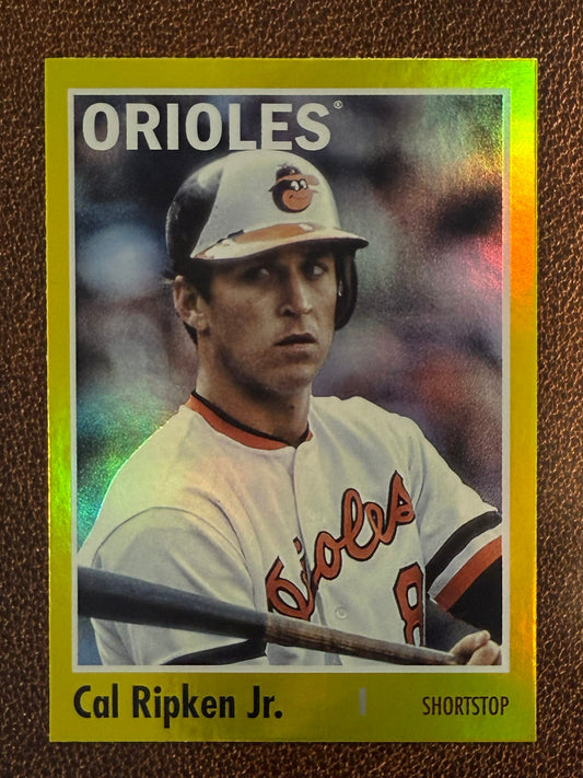 Cal Ripken Jr. - 2024 Topps Archives - Yellow Foil - Orioles
