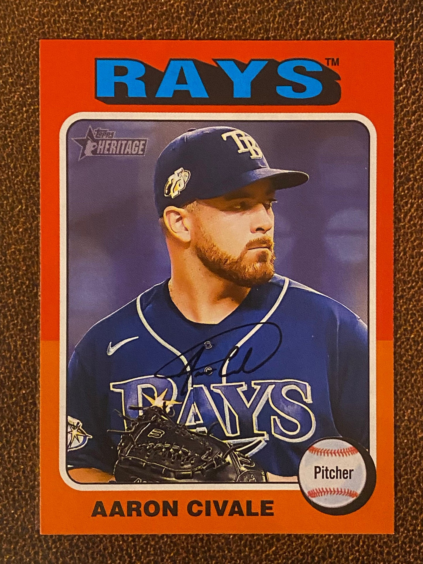 Aaron Civale - 2024 Topps Heritage - Low Number Short Prints - Rays