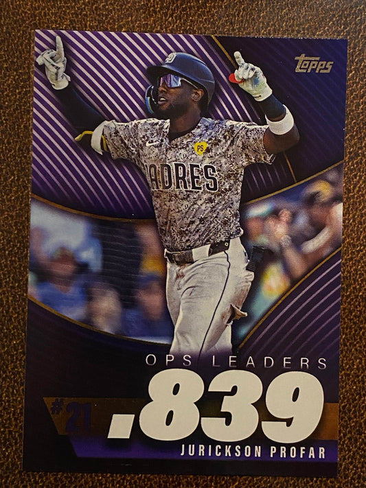 Jurickson Profar - 2025 Topps Series 2 - OPS Leaders Insert - Braves