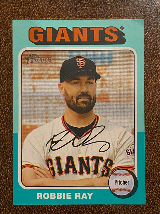 Robbie Ray - 2024 Topps Heritage High Number - Aqua Border - Giants