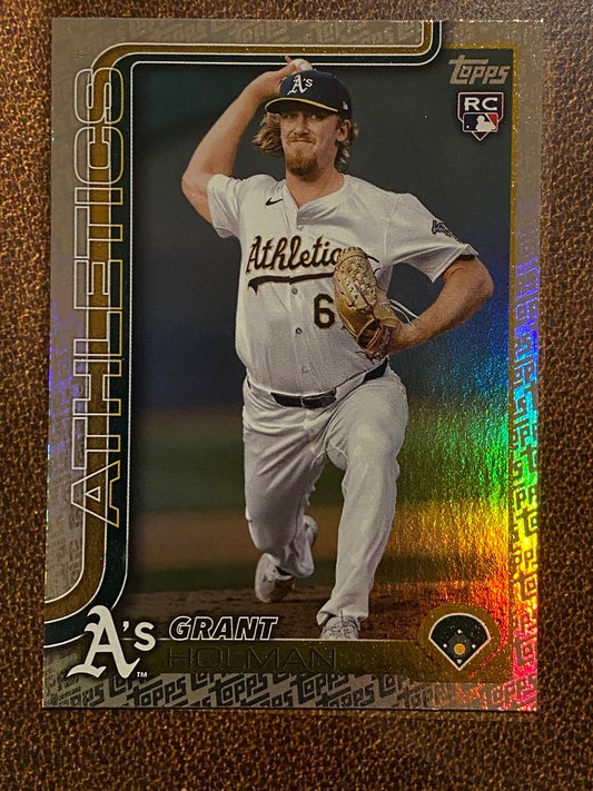 Grant Holman - 2025 Topps Series 2 - Fanatics Exclusive Topps Foil Border - Athletics