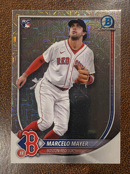 Marcelo Mayer - 2025 Bowman Chrome - Mojo Rookie - Red Sox