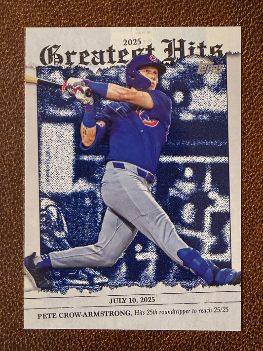 Pete Crow Armstrong - 2026 Topps Series 1 - Greatest Hits Insert - Cubs
