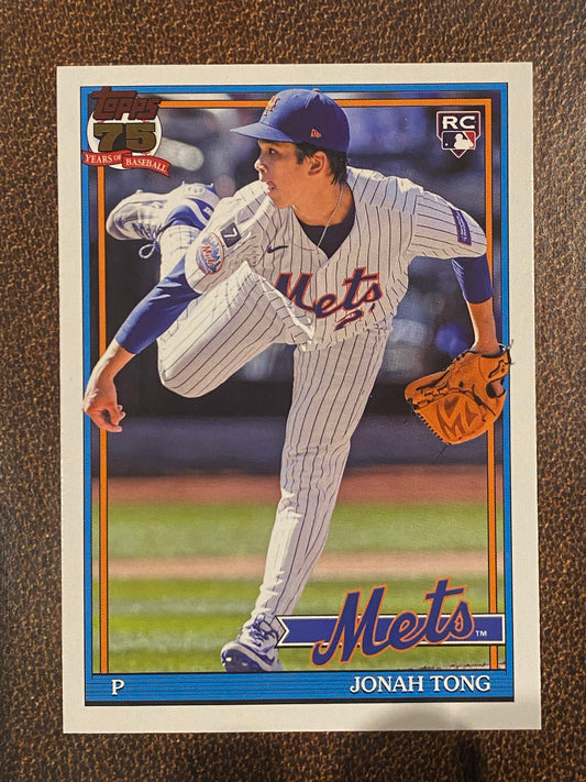 Jonah Tong - 2026 Topps Series 2 - 1991 Topps - Mets
