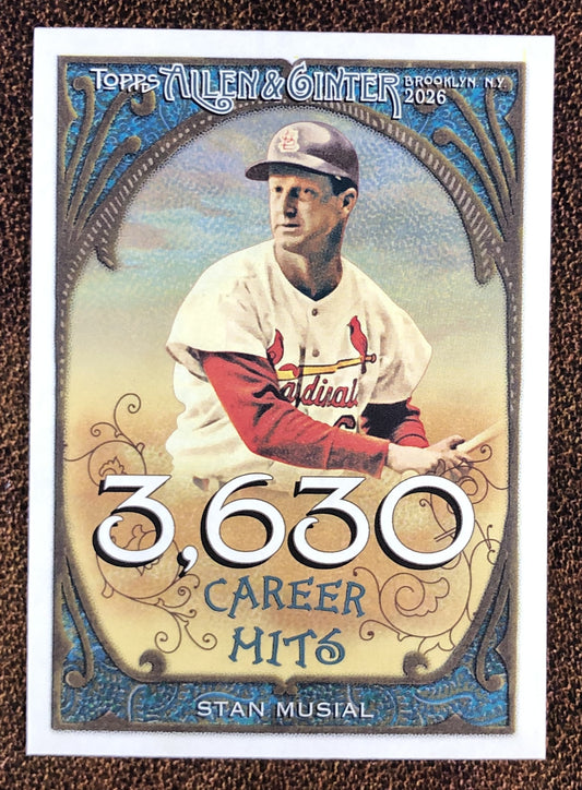 Stan Musial - 2026 Topps Allen & Ginter - Career Insert (CR-37) - Cardinals