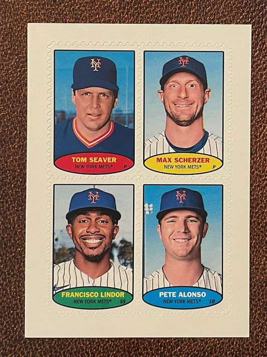 Mets Stamp - 2023 Topps Heritage - Stamp - Mets