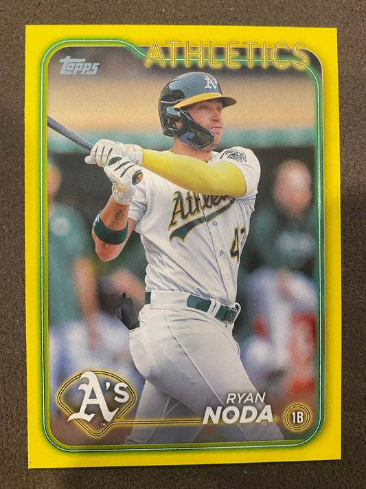 Ryan Noda - 2024 Topps Series 2 - Yellow Parallels - Athletics