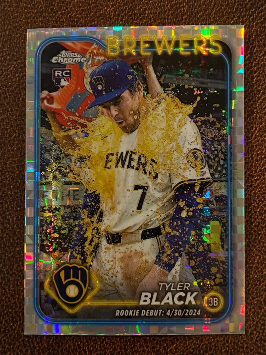Tyler Black - 2024 Topps Chrome Update - XFractor (Rookie Debut) - Brewers