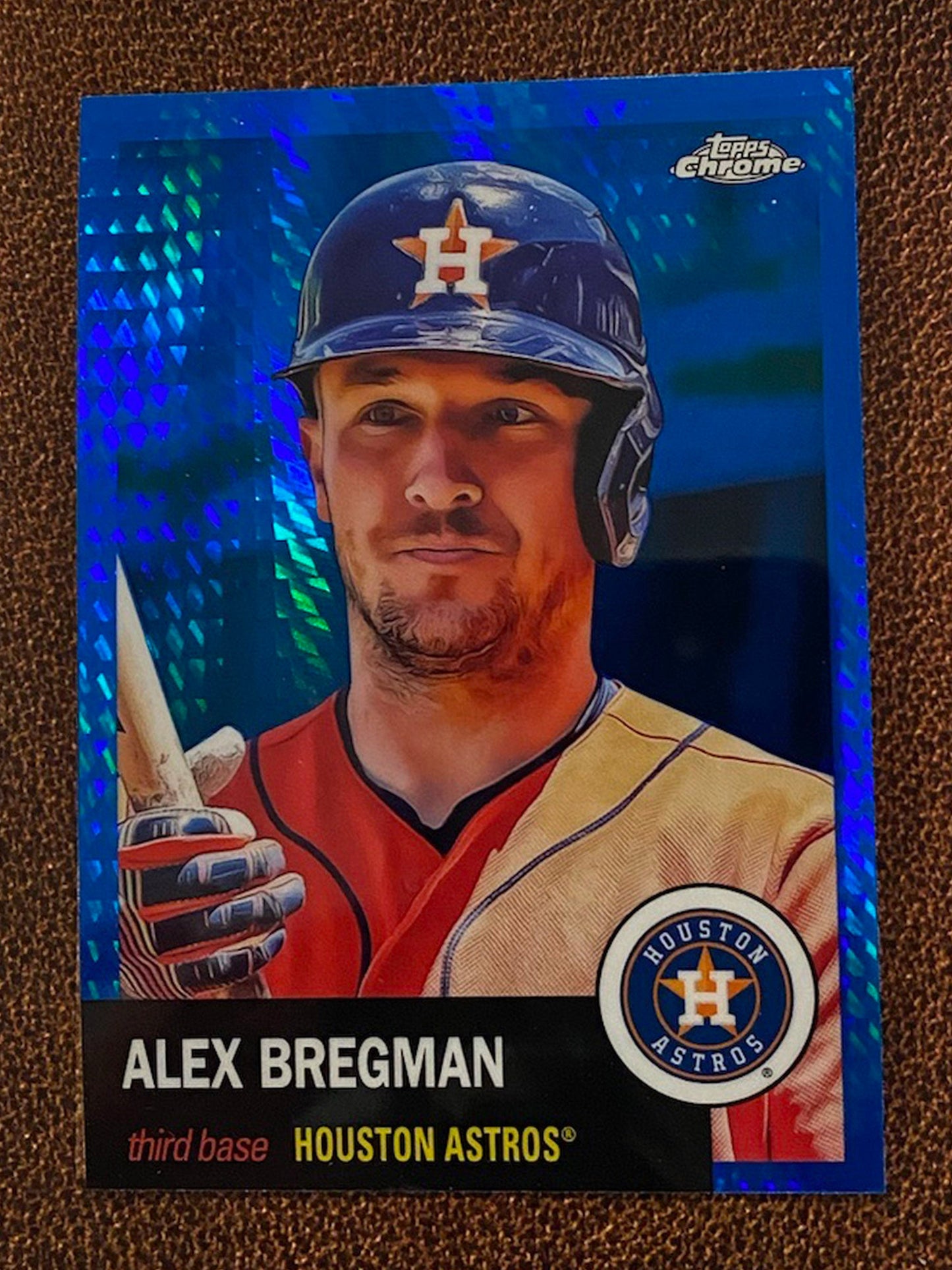Alex Bregman - 2022 Topps Chrome Platinum Anniversary - Blue Prism - Astros