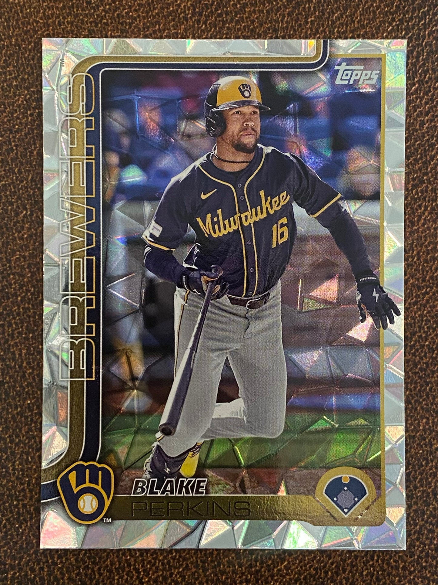 Blake Perkins - 2025 Topps Series 1 - Diamante - Brewers