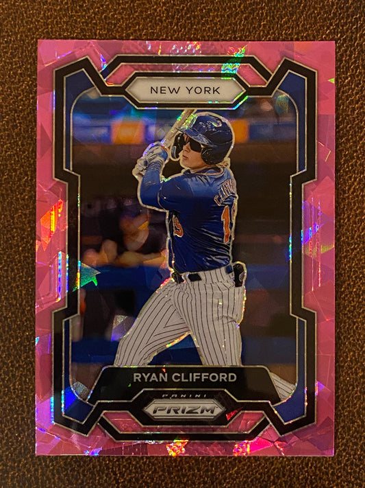 Ryan Clifford - 2024 Panini Prizm - Pink Ice Mega - Mets