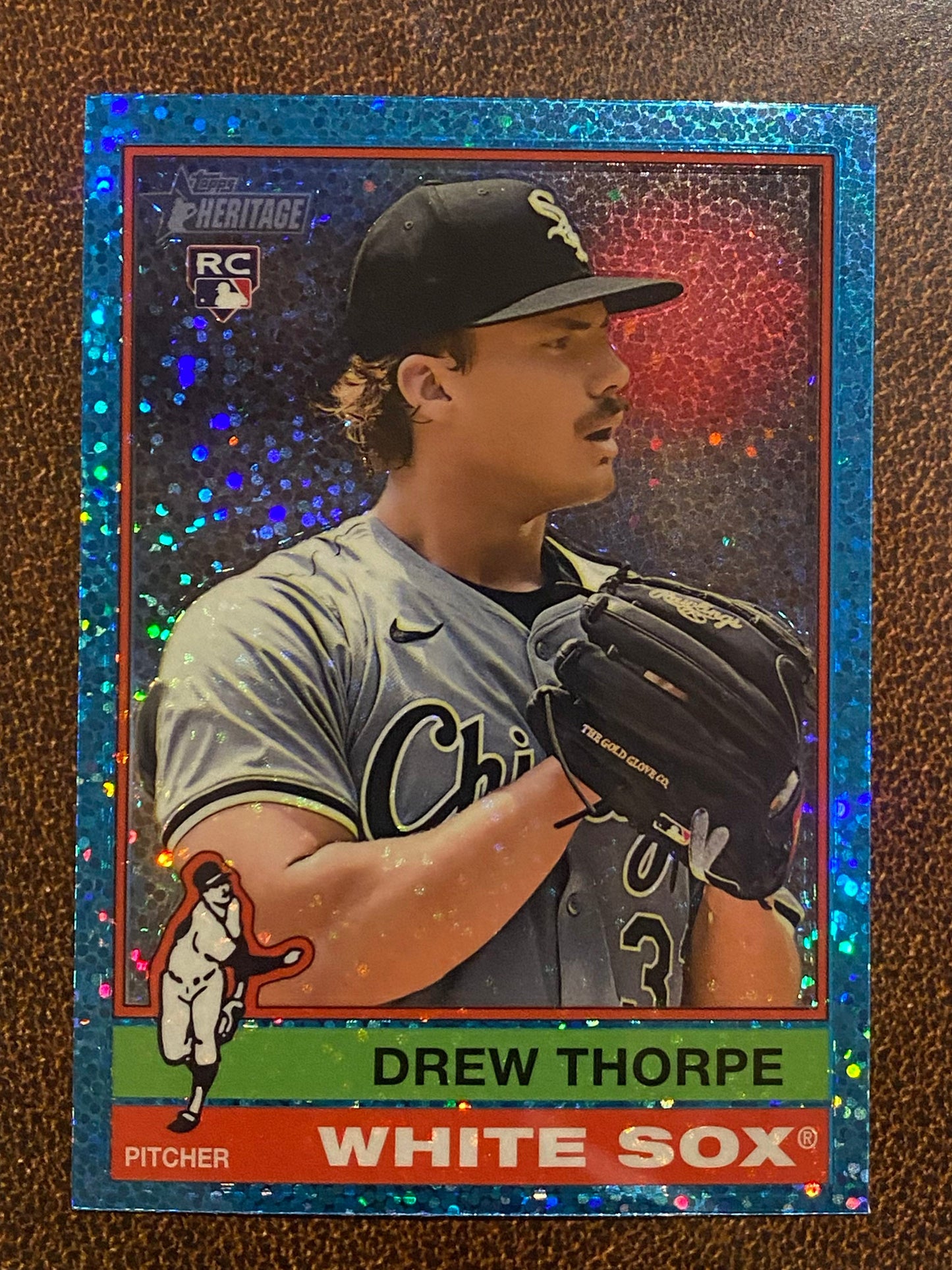 Drew Thorpe - 2025 Topps Heritage - Blue Sparkle - White Sox