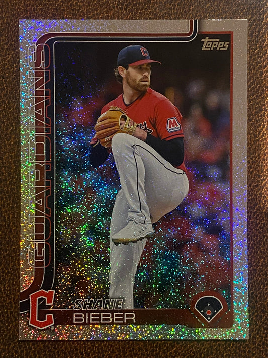 Shane Bieber - 2025 Topps Series 2 - Sandglitter - Guardians