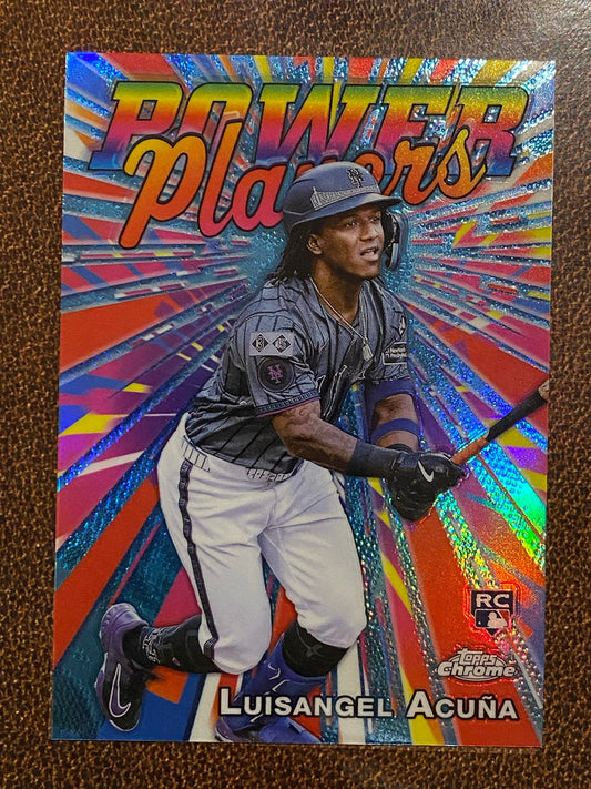 Luisangel Acuna - 2025 Topps Chrome - Power Players - Mets