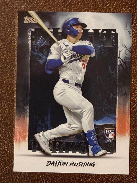 Dalton Rushing - 2025 Topps Update - Night Terrors Insert - Dodgers