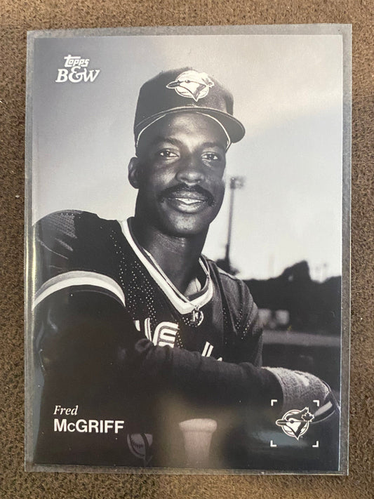 Fred McGriff - 2025 Topps Black & White - Legend SP - Blue Jays