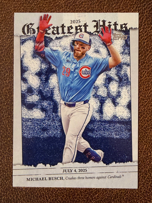 Michael Busch - 2026 Topps Series 1 - Greatest Hits Insert - Cubs